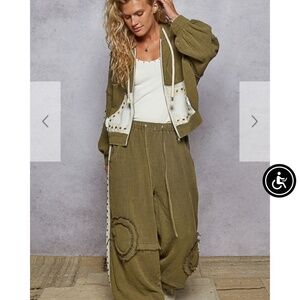 POL “ Gwen 2 “ POL Double Gauze Hoodie Top and Pants Set 67